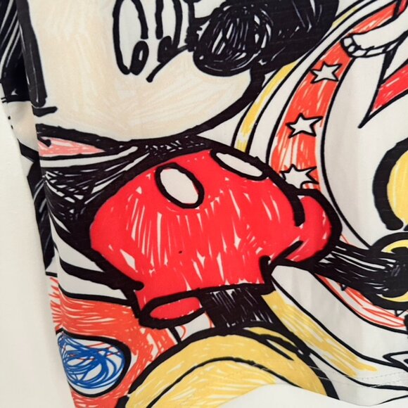 Mickey Mouse Donald Duck Scribble Space Theme Pencil Skirt Size XL (See Descrip) - Picture 5 of 13